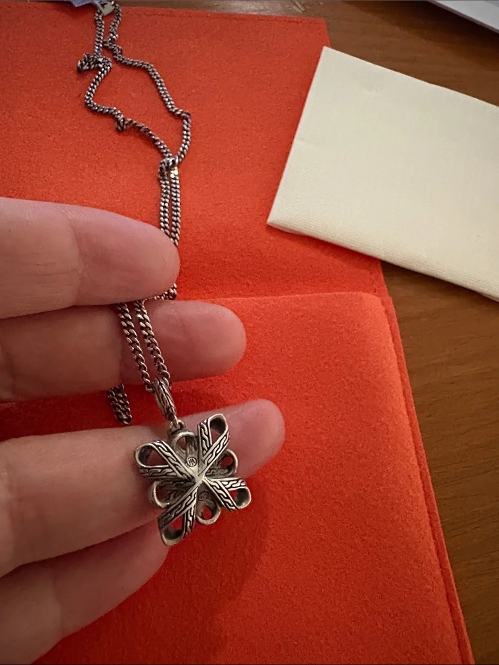 John Hardy The Canang Amulet and long Chain - brand new in pouch